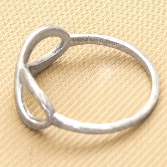 Vintage Sterling Silver Infinity Symbol Ring Stamped 925 - Picture 6 of 7